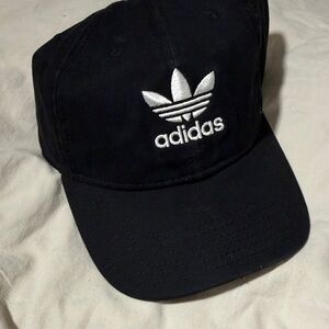Adidas Classic Black Cap with White Trefoil